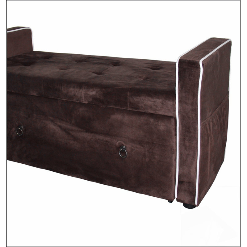 Banc de rangement pour chaussures 22 po, suède Conception simple, confortable et durable, banc multifonctionnel