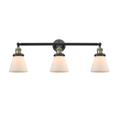 Cone 3 Light Bath Vanity Light