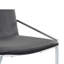 Chaise d'appoint rembourrée Alyannah en gris et chrome (ensemble de 2)
