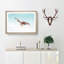 Black Kite Bird in Abstract - Picture Frame Graphic Art Print-55686628-55686627