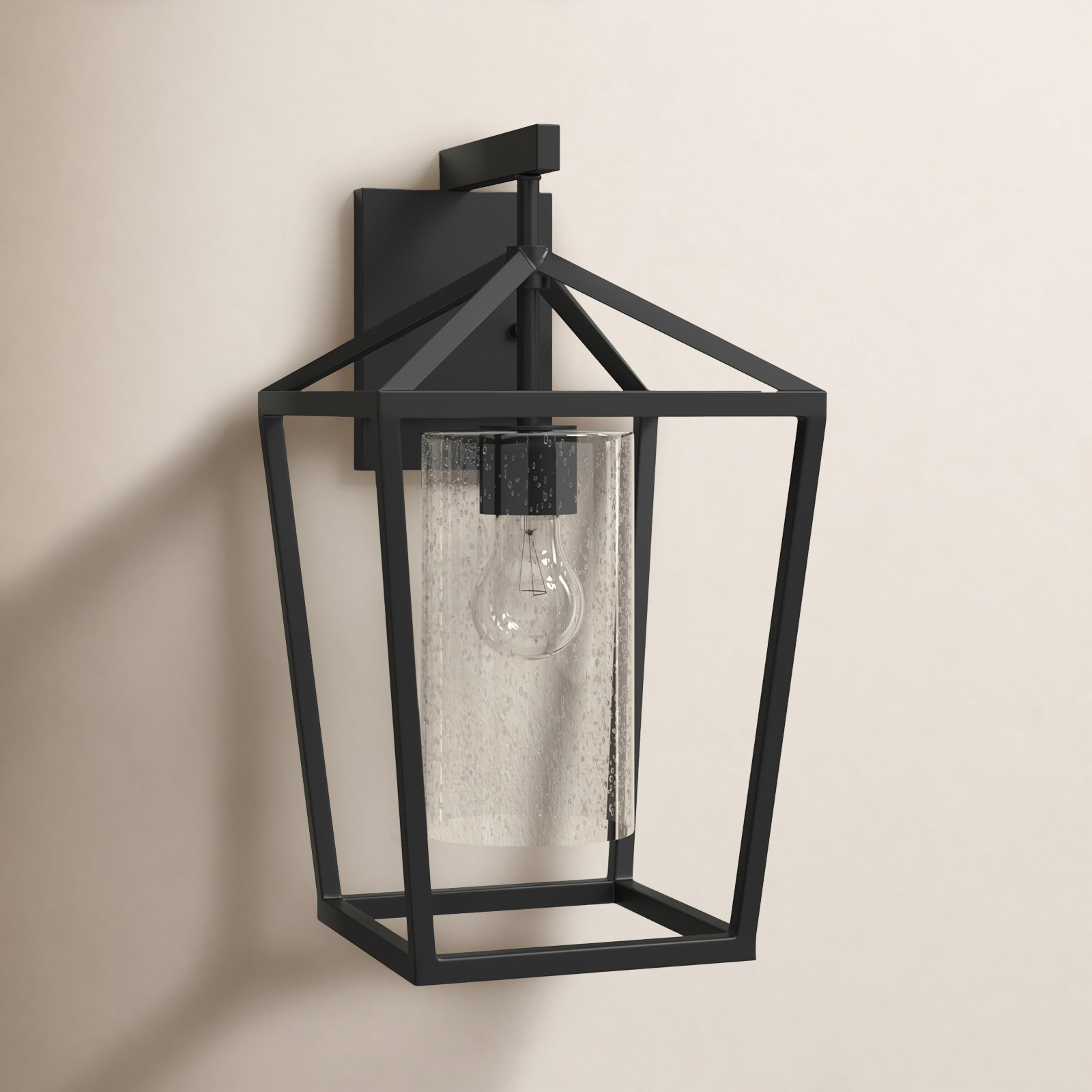 Alicia Single Light Birdcage Outdoor Wall Light, 17.13" H x 10" W x 10" D