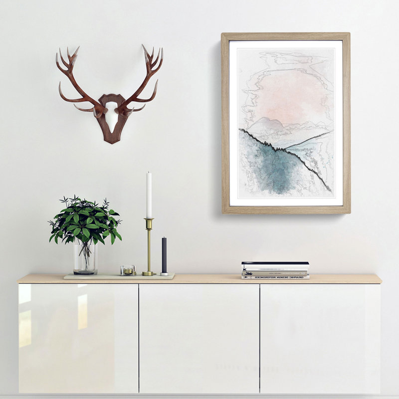 The Forest Angles - Picture Frame Painting Print, 33cm H x 24cm W x 2cm D, Oak Framed