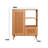 Rustic Multi-Purpose Cabinet, Oak Color, 15.7 x 35.4 x 43.3 inches | 100% Hornbeam Wood with Hornbeam Legs & Jute Fabric | Stylish Storage Solution for Home & Office, Durable and Elegant Design