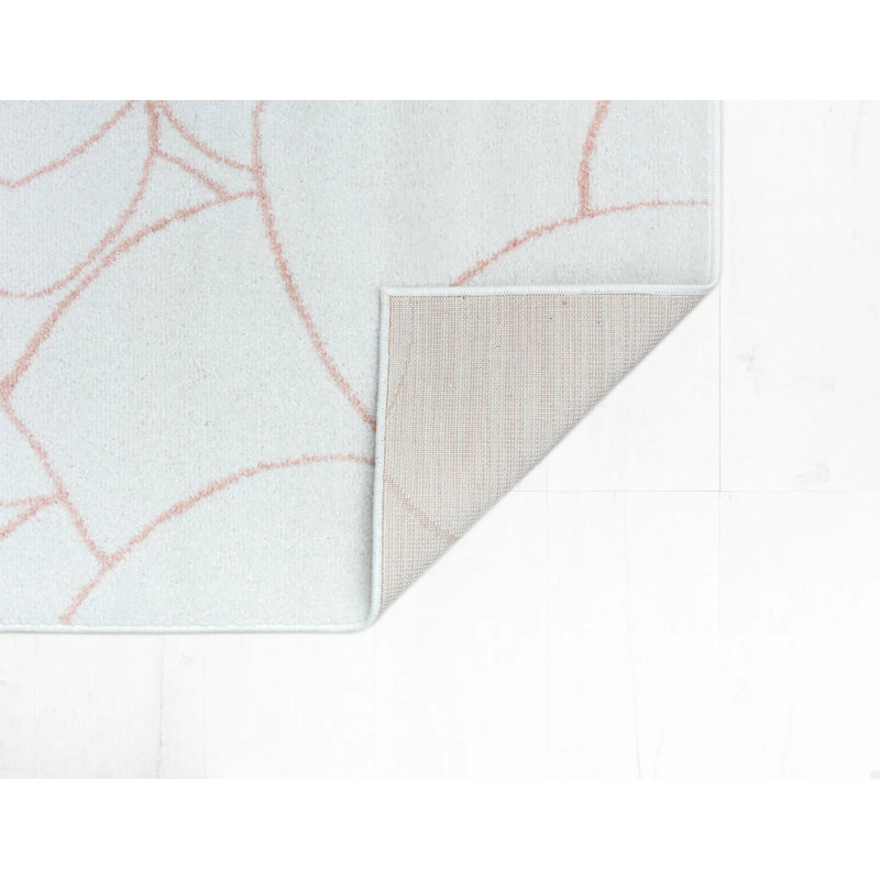 Tapis blanc Azalea, Rectangle 8 pi 3 po x 10 pi 0 po