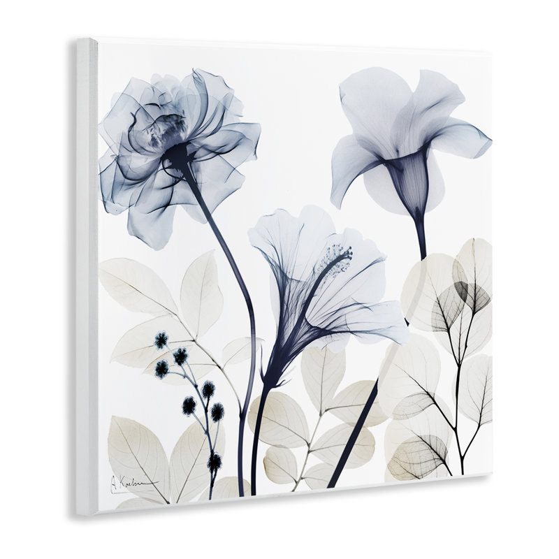 Plaque murale sophistiquée à fleurs minimalistes, design par Albert Koetsier
