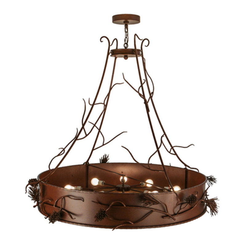 Woodland Pine 8 - Light Chandelier