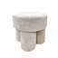 Chenille Round Dressing Table Stool for Bedroom Furniture, Living Room Accent Stool, Foot Stool-1680604797
