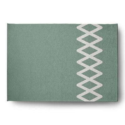 Chenille Geometric Rug