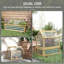 Lit de jardin surélevé avec serre en polycarbonate Outsunny