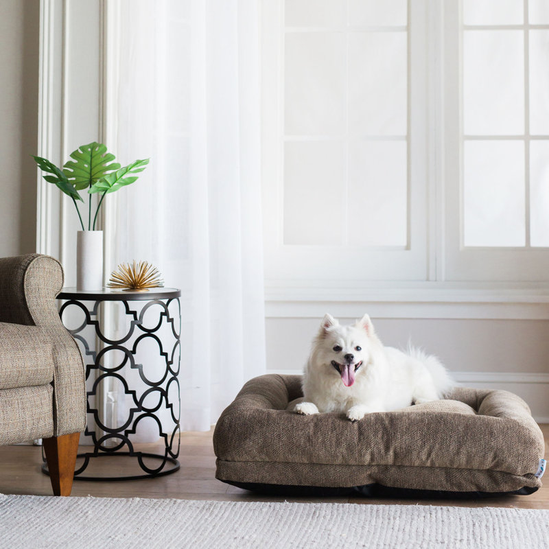 Lit pour chien Rosie Lounger, H 7 po x l 35 po x P 27 po, Brun clair