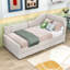 Lit de jour simple rembourré avec 2 tiroirs de rangement-1415567834