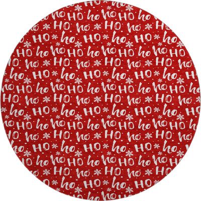 Tapis de Noël haut de gamme lavable à la machine AMF1814 HoHoHo