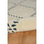 Tapis fait main Mehcad ivoire et bleu marine-31943147