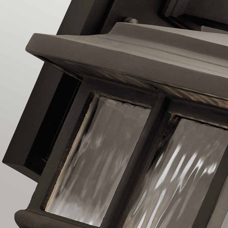 Kenwick Outdoor Wall Lantern, Black, 35.9cm H x 20.3cm W x 22.8cm D