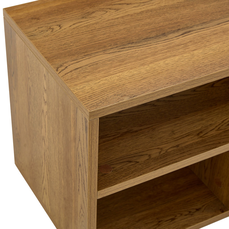 Meuble télé modulaire Freestyle, console multimédia réglable avec compartiments de rangement ouverts, centre de divertissement combinable à volonté pour salon, chambre à coucher, appartement