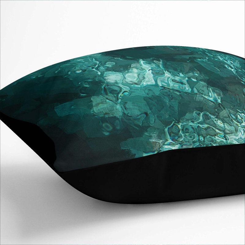 Square Cushion, 55cm H x 55cm W x 20cm D, Black