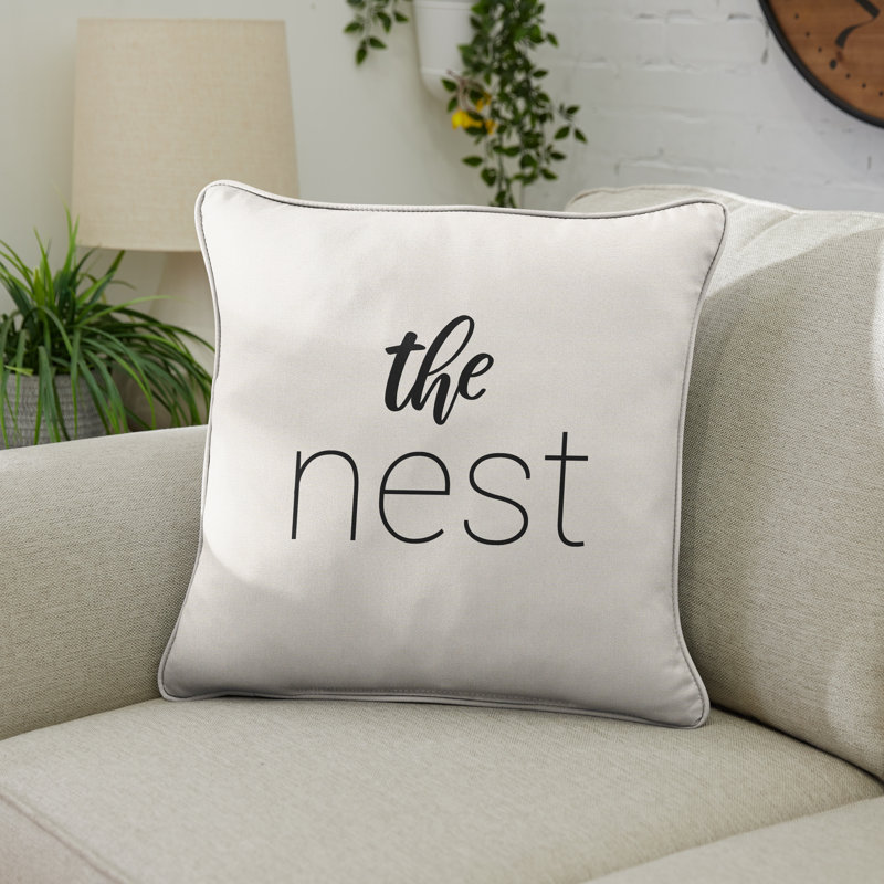 Coussin intérieur / extérieur Devon Sunbrella®, Naturel / Noir