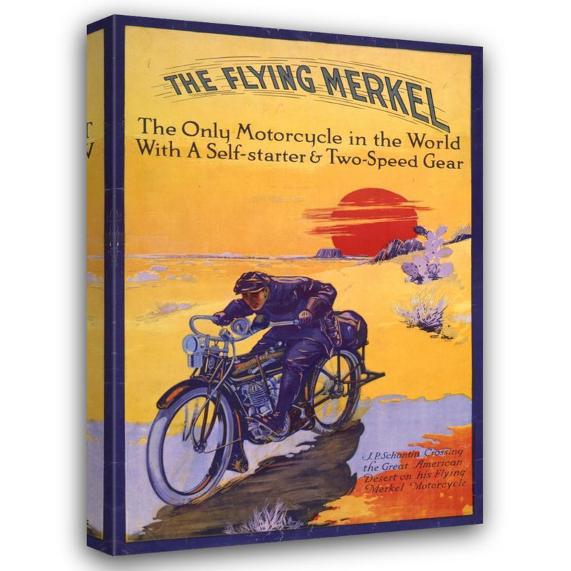 «The Flying Merkel» par MuseumPrints - Art mural sur toile tendue avec châssis, H 24 po x l 17 po