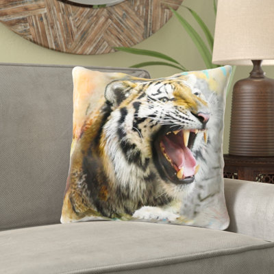 Ekaterina Outdoor Reversible Throw Pillow