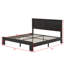 Structure de lit plateforme en bois durable avec rangement sous le lit, conception silencieuse