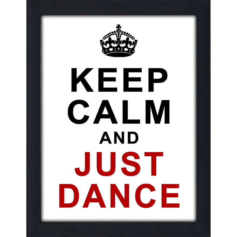 « just danse », art textuel encadré, H 37,5 po x l 25,5 po x P 1 po