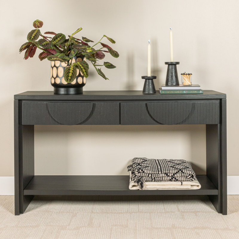 Modern Console Table with Storage Drawers