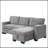 Stylish And Functional Light Chaise Lounge Sectional With Storage Rack Pull-Out Bed Drop Down Table  And USB Charger-1534510490