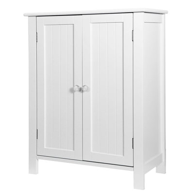Bathroom Floor Storage Cabinet with Double Doors Bathroom Floor Storage Cabinet with Double Doors