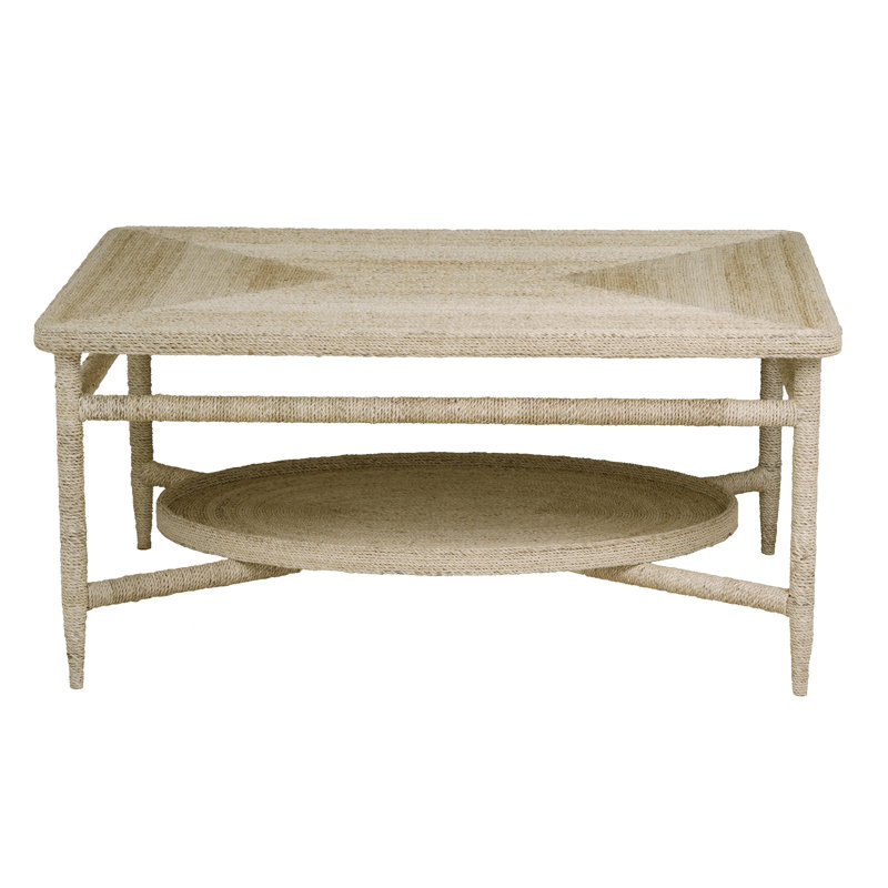 Galleried Solid Wood Cocktail Table