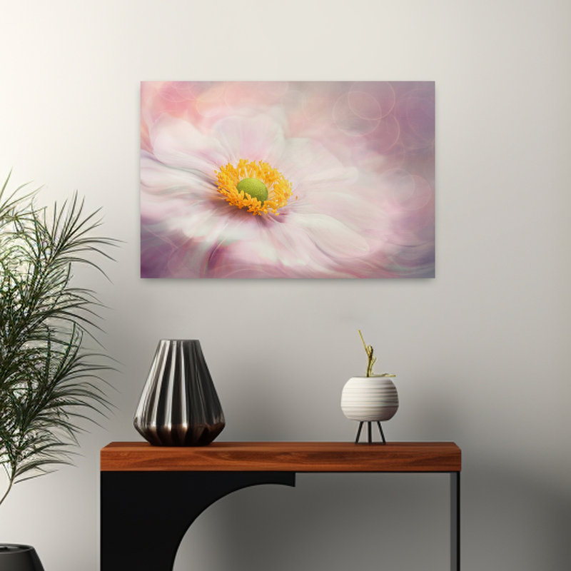 Rêves de fleurs, art mural contemporain abstrait, H 16 po x l 24 po