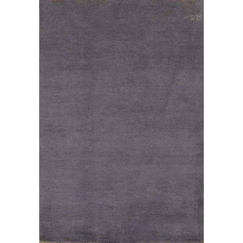 Tapis de vestibule oriental bleu 3 x 5 Gabbeh