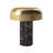 FLUTED COLUMN Rechargeable Cordless LED Table Lamp, 3-Levels Brightness Touch Sensor Control, Black Marble / Brushed Brass-633256489-633256490-633256491