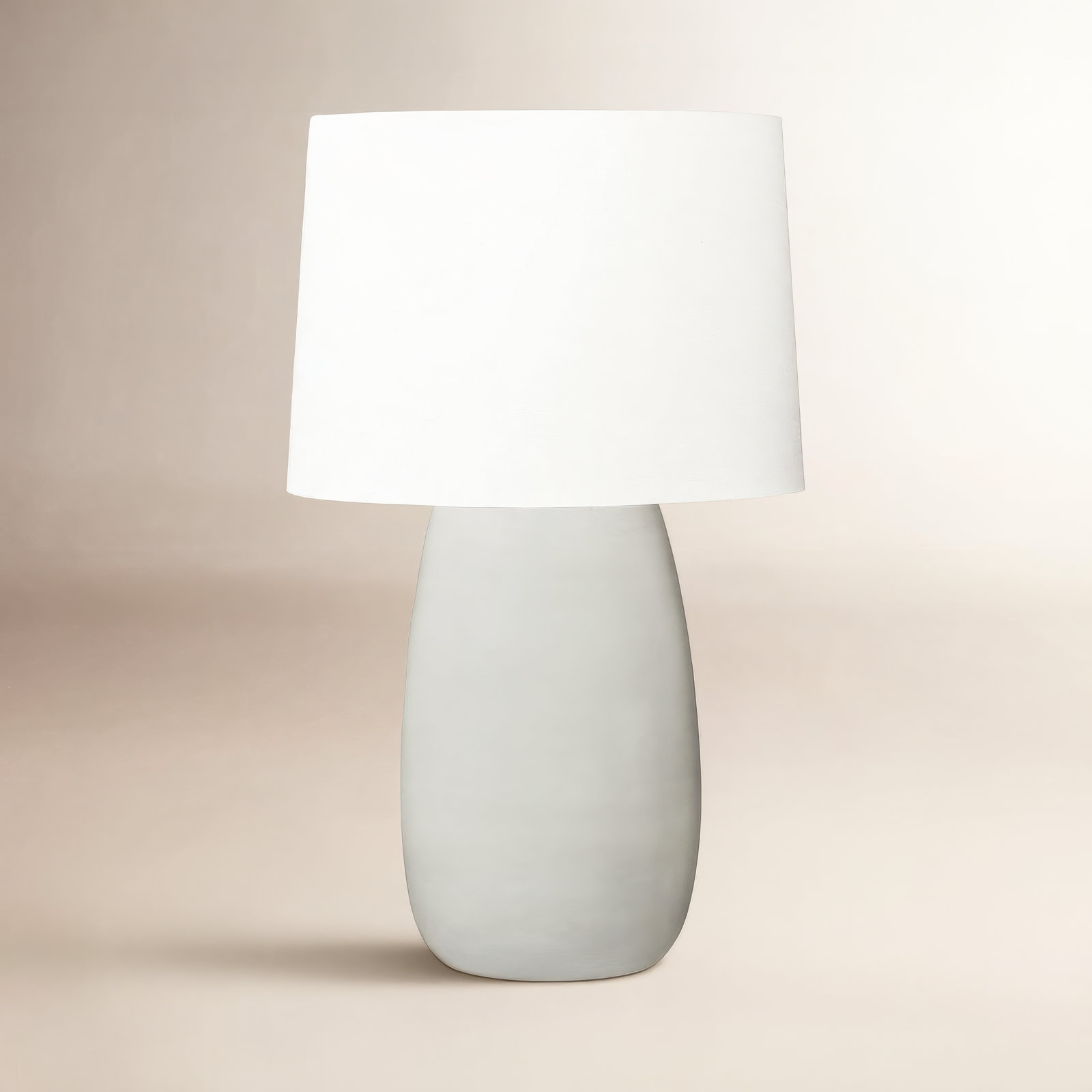 Ceramic Accent Lamp, Gray