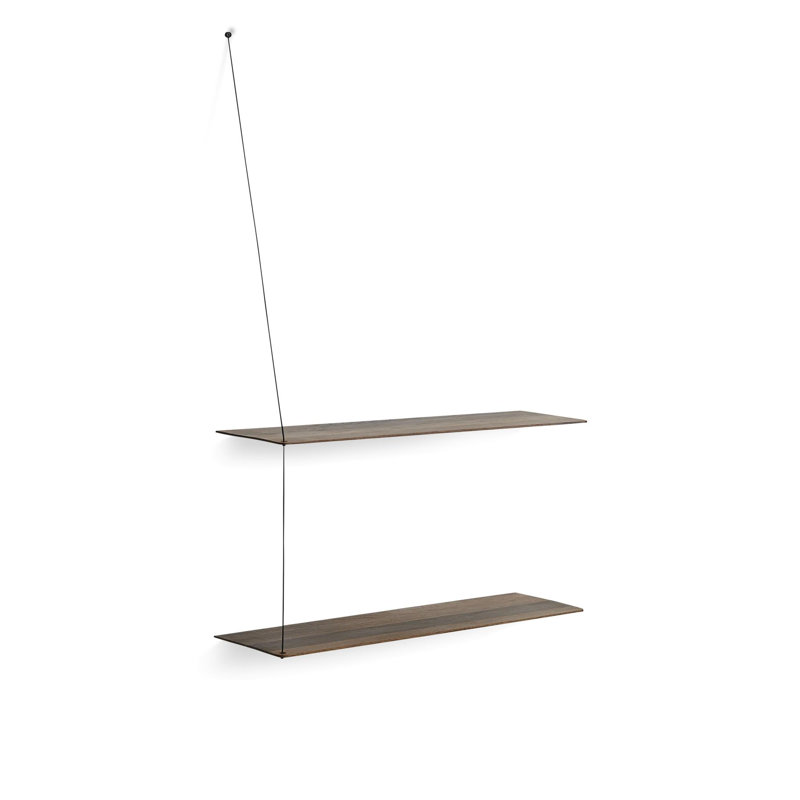 Stedge Shelf (80 Cm), Smoked Oak