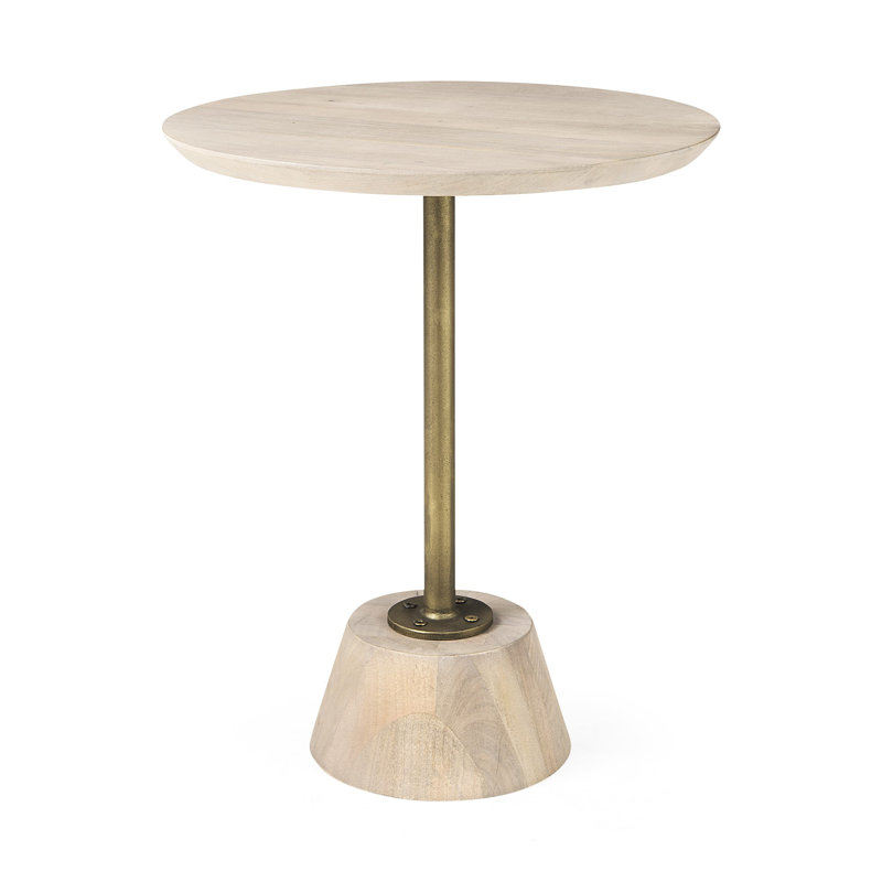 Table de bout en bois massif de 24 po de hauteur