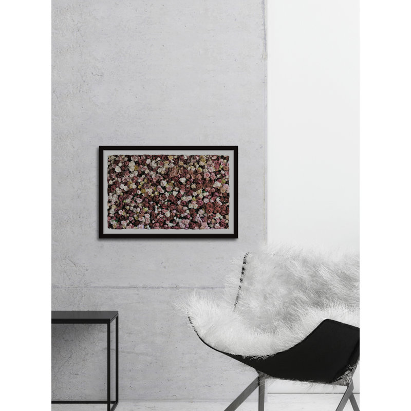 Field Of Roses - Single Picture Frame Painting, 20 cm H x 30 cm W