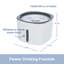 Fontaine à boire pour chiens et chats Trixie, distributeur automatique d'eau 68 oz, bol d'eau pour chat