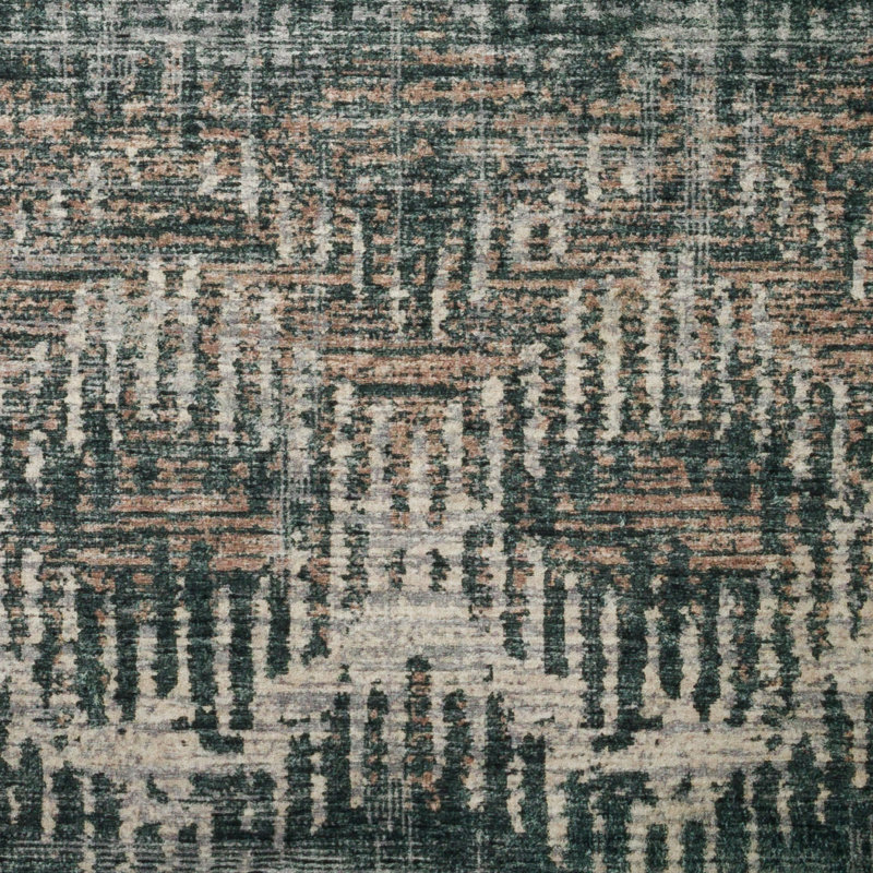 Tapis moderne tissé à la machine à motif abstrait à chevrons abstraits Bravado MODAABV39SH, Rectangle 8 pi x 10 pi