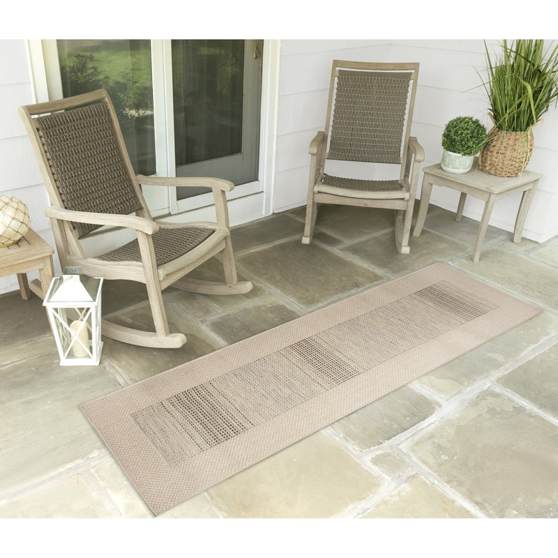 Tapis intérieur / extérieur Camina, Tapis de couloir 1 pi 11 po x 7 pi 6 po
