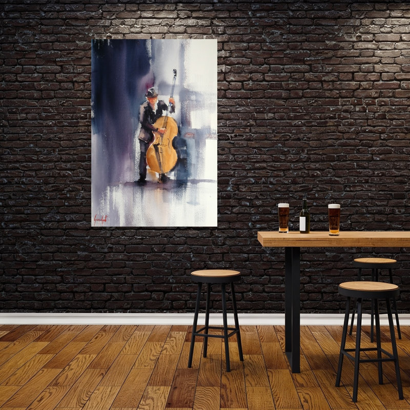 Cool Cool Bass Bass, impression d'art contemporain contemporain, 60" H x 40" W