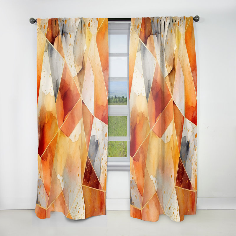 Rideau traditionnel Eko Radiance Rappel Poppy, L 52 po x L 63 po