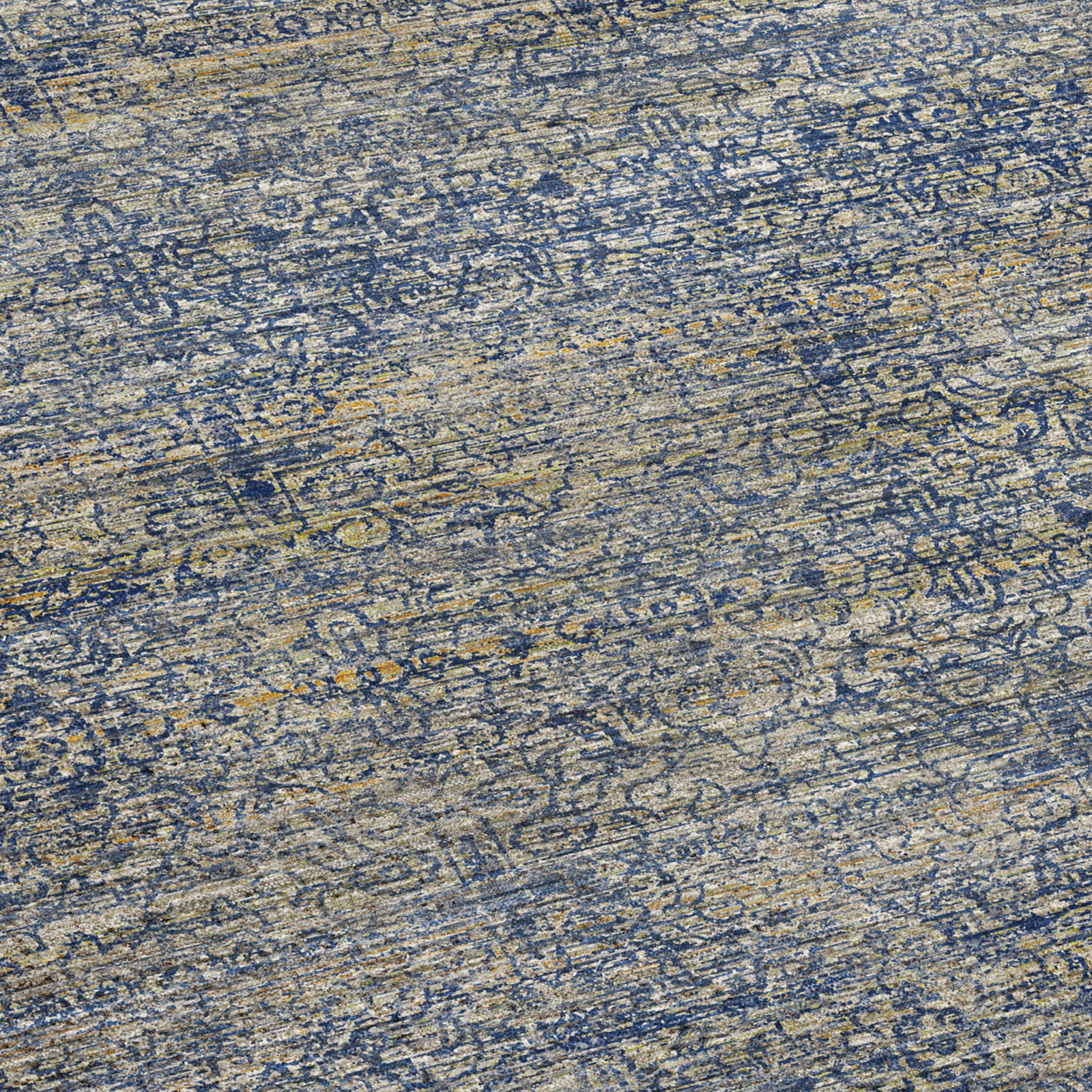 Premium Machine Washable Tirico Casual Rug, Navy, 5' x 7'6"