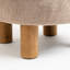Soft Faux Fur Round Foot Stool-1121095548