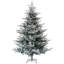 Arbre de Noël artificiel avec support en métal pliable et 1218 pointes enneigées