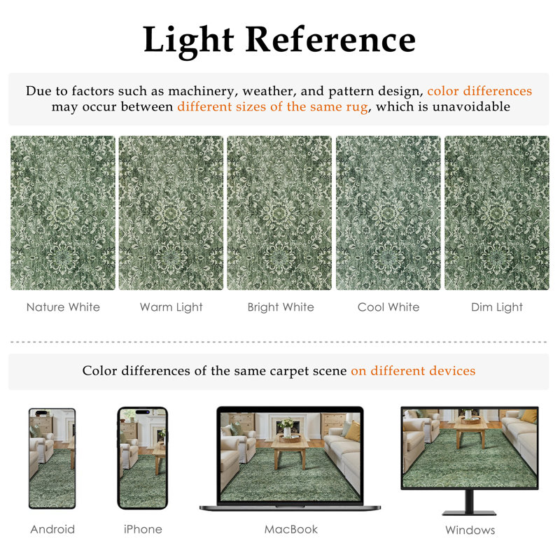 Elyria Performance Oriental Area Rug, Runner 2' x 8'
