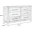 Commode double 5 tiroirs Mabton