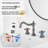 2-handle Bathroom Faucet with Drain Assembly-86003394