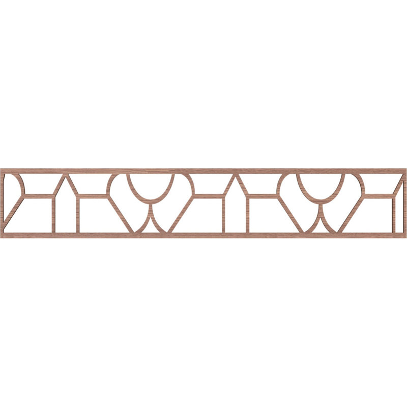 Moulure de panneau de bouleau Whitechapel, H 8 po x l 46,625 po x P 0,25 po, Noyer