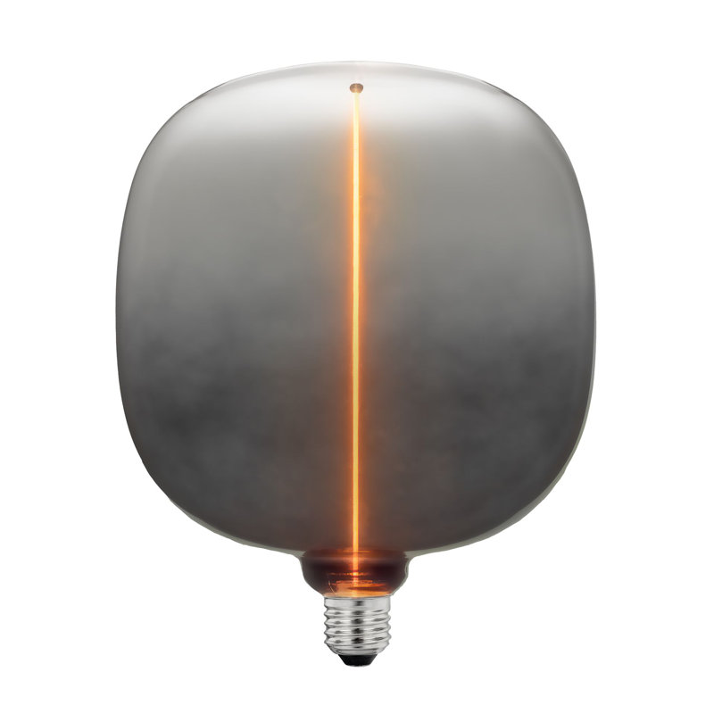 Ampoule sphérique suspendue à DEL 1800K Novelty Lights Edison avec filament Flex magnétique, à intensité variable, 400 lumens à 5 watts, ampoule E26 blanche ultra chaude, durée de vie de 25 000 heures, fumée