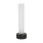Kelly Wearstler Volver 1-light Small Table Lamp in White Marble with Clear Etched Glass shade